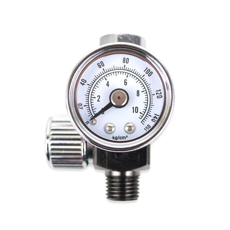 Tool Guy Republic Air Adjusting Regulator Valve with Pressure Gauge for Spray Guns and Air Tools (1/4â€ NPS) (Analog Pressure Gauge) - Image 4